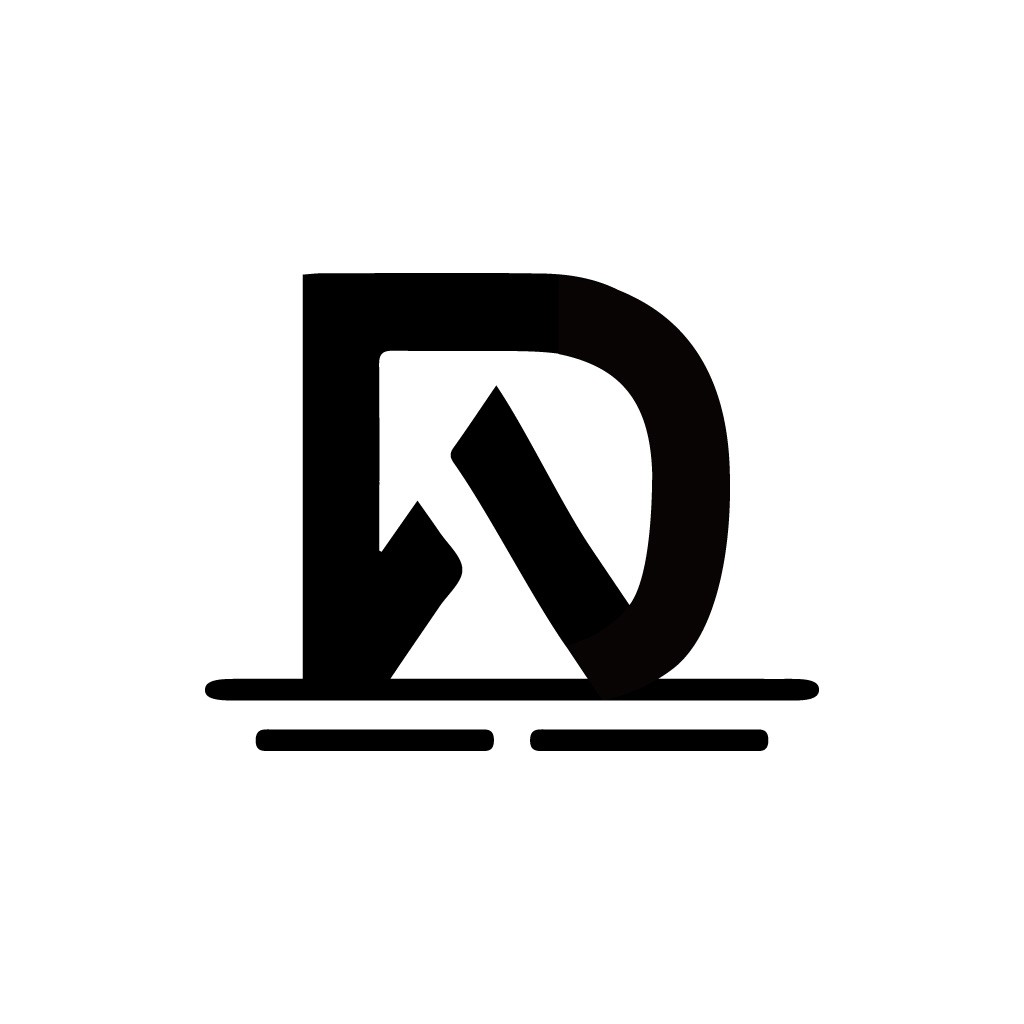 现代简约字母D标志设计