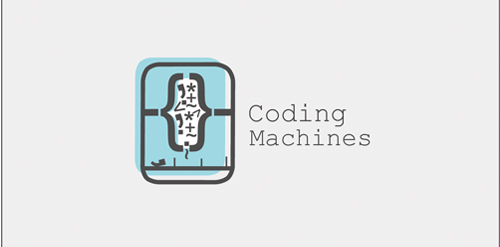 简约科技感Coding Machines Logo设计