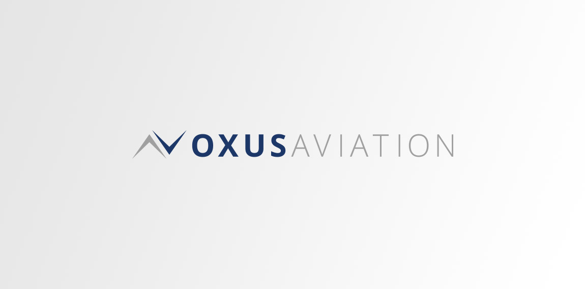 OXUS Aviation Logo设计:简约现代航空标识