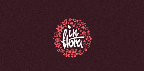 花卉主题logo设计