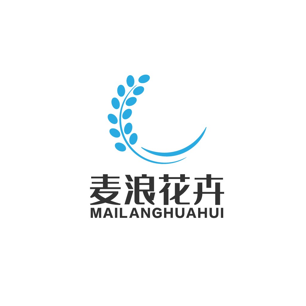 麦浪花卉logo设计