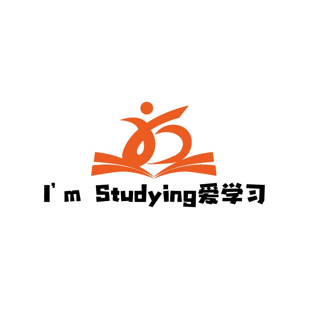 教育学习logo设计:简洁书本与人形结合