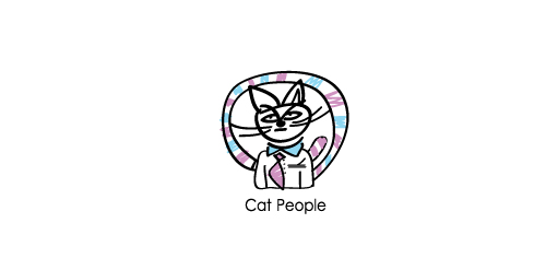 猫人logo设计:简约可爱风格