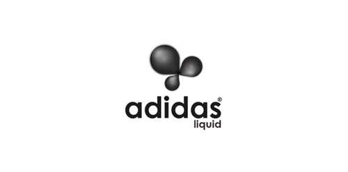简约液体风格的Adidas logo设计