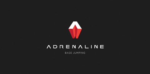 Adrenaline Base Jumping Logo Design