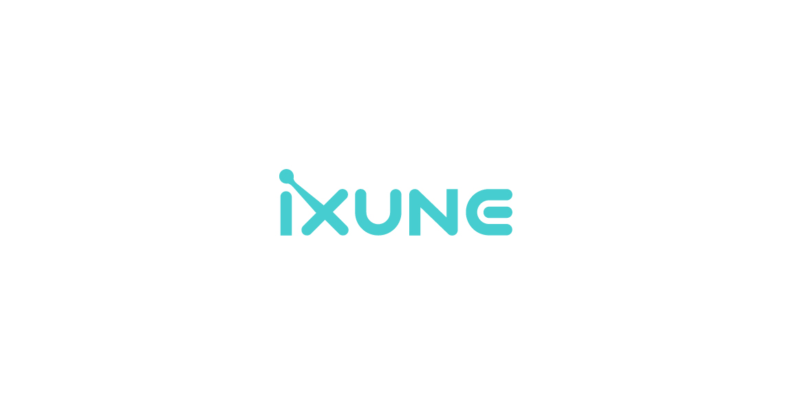 简洁现代的ixune logo设计