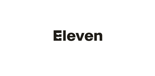 简洁明了的数字十一logo设计