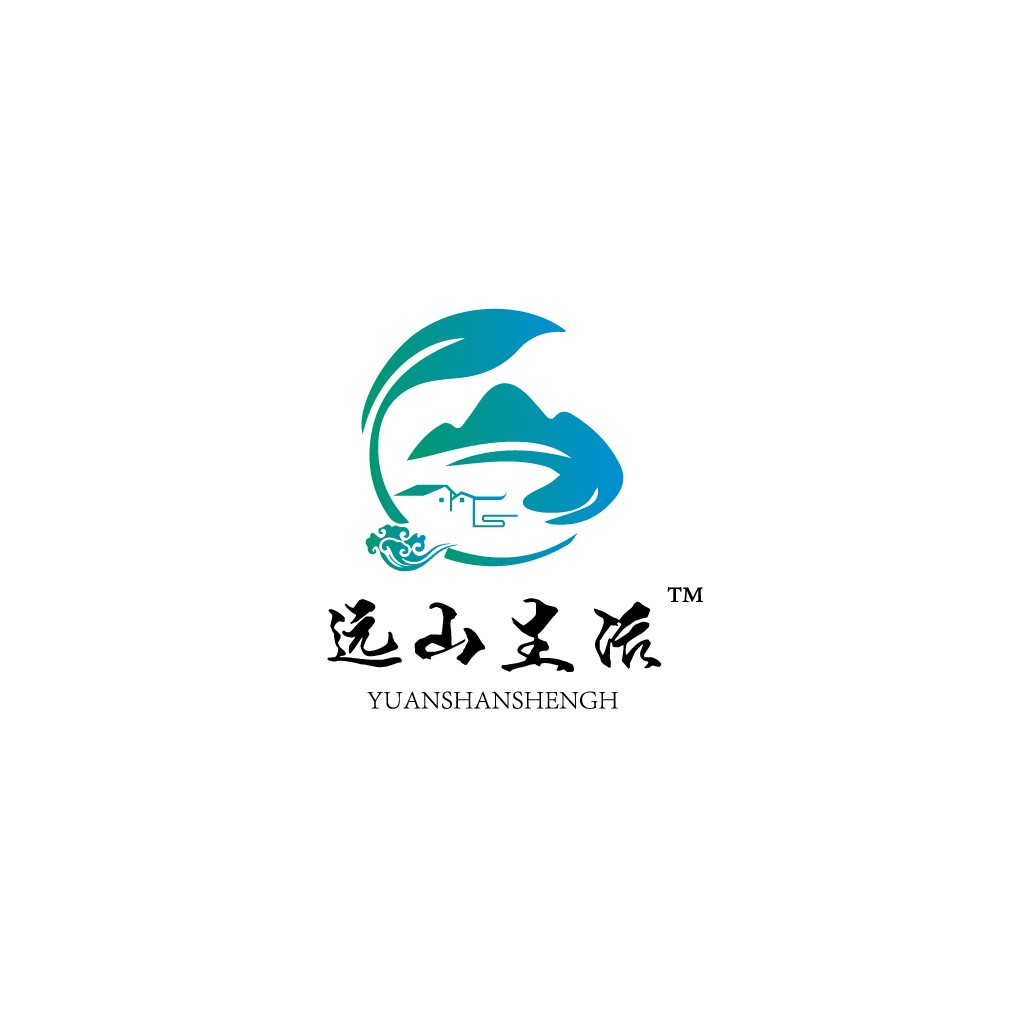 山水相依，自然和谐的logo设计