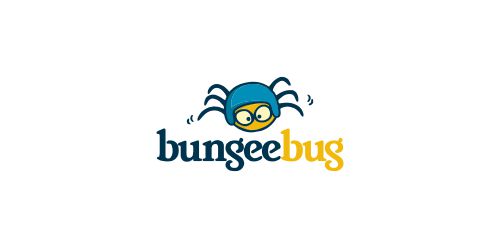 Bungee Bug Logo设计：卡通风格的创意标识