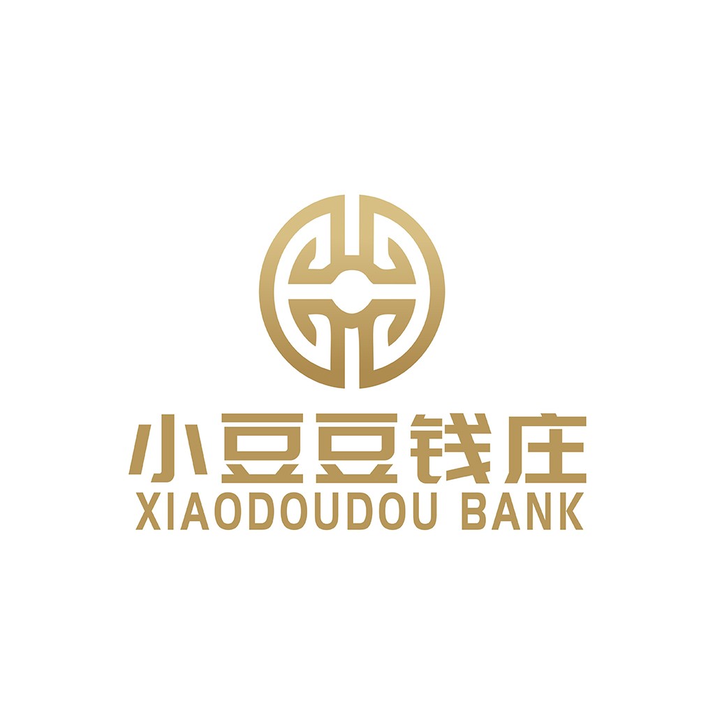 金融品牌logo设计：简约金色圆环