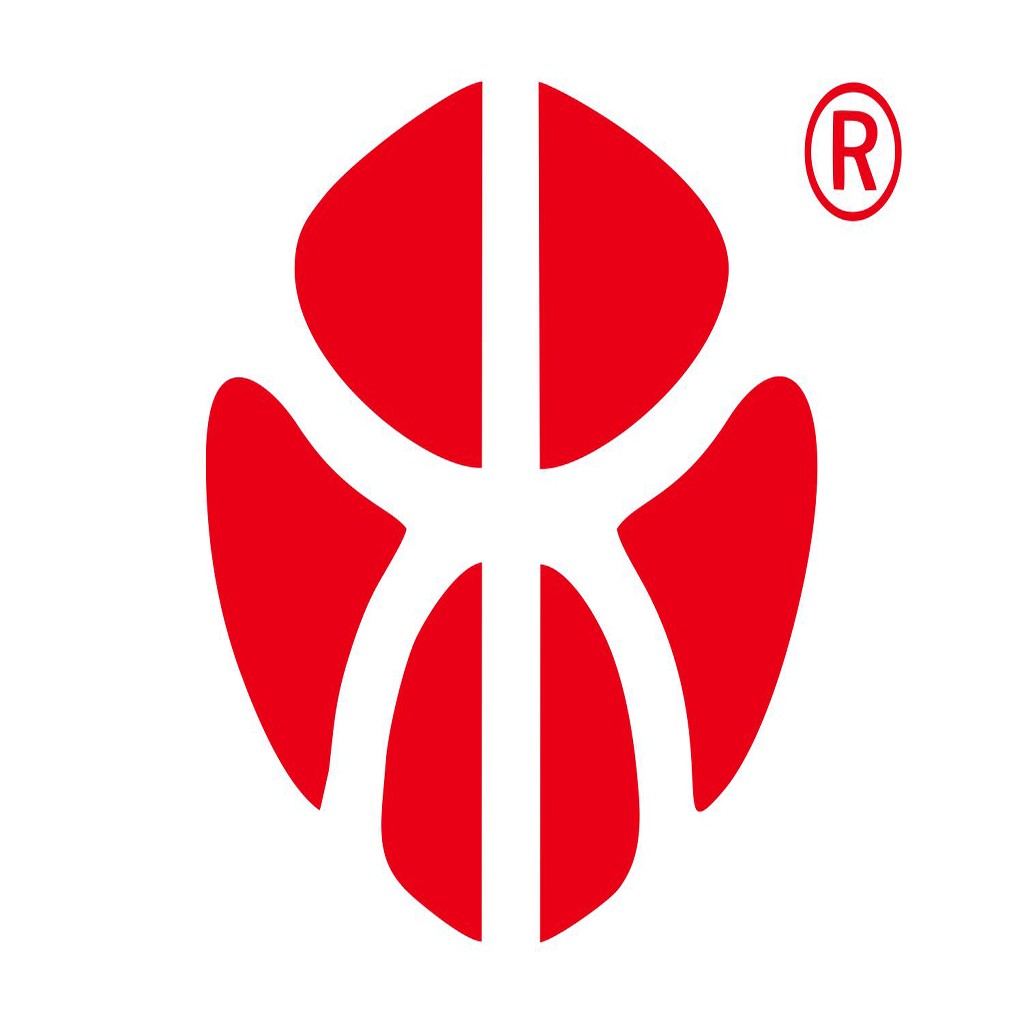 红色对称花瓣logo设计