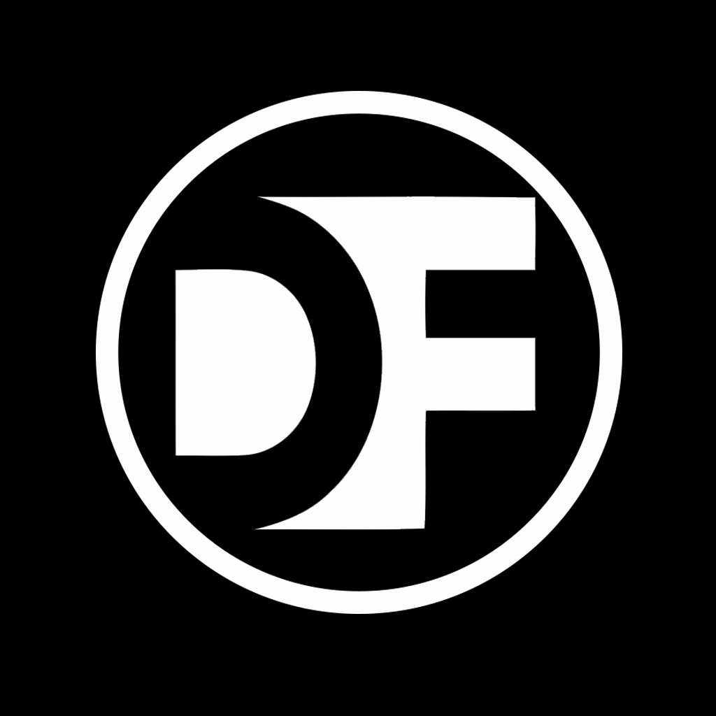 简约现代的字母DF标志设计