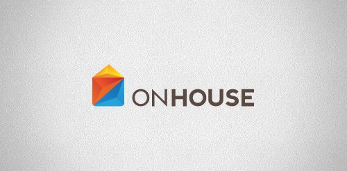 现代简约风格的OnHouse Logo设计