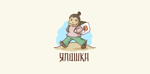 卡通人物背包logo设计