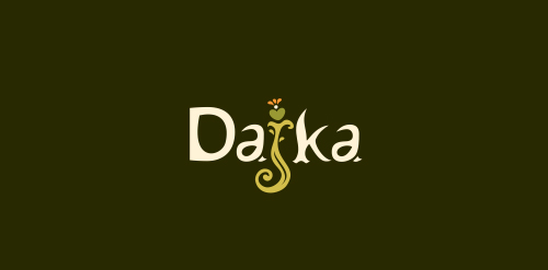 Dakka logo设计:简约自然风格