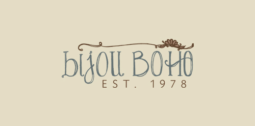 Bijou Boho Logo设计:复古优雅品牌标识