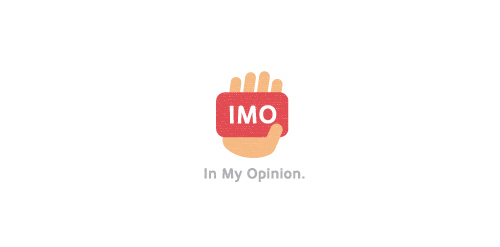 简洁明了的'In My Opinion'品牌logo设计