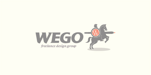 WEGO logo设计：马背上的创意