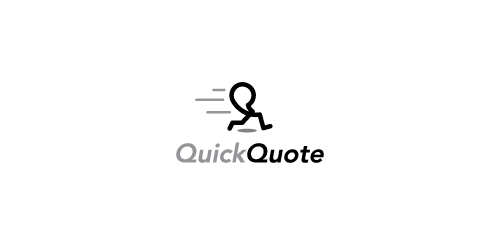 QuickQuote logo设计:简洁速度感标识