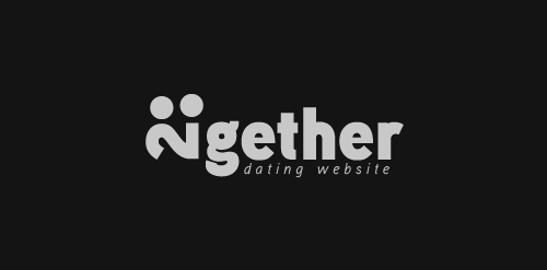 简约风格的'Ngether'在线约会网站logo设计