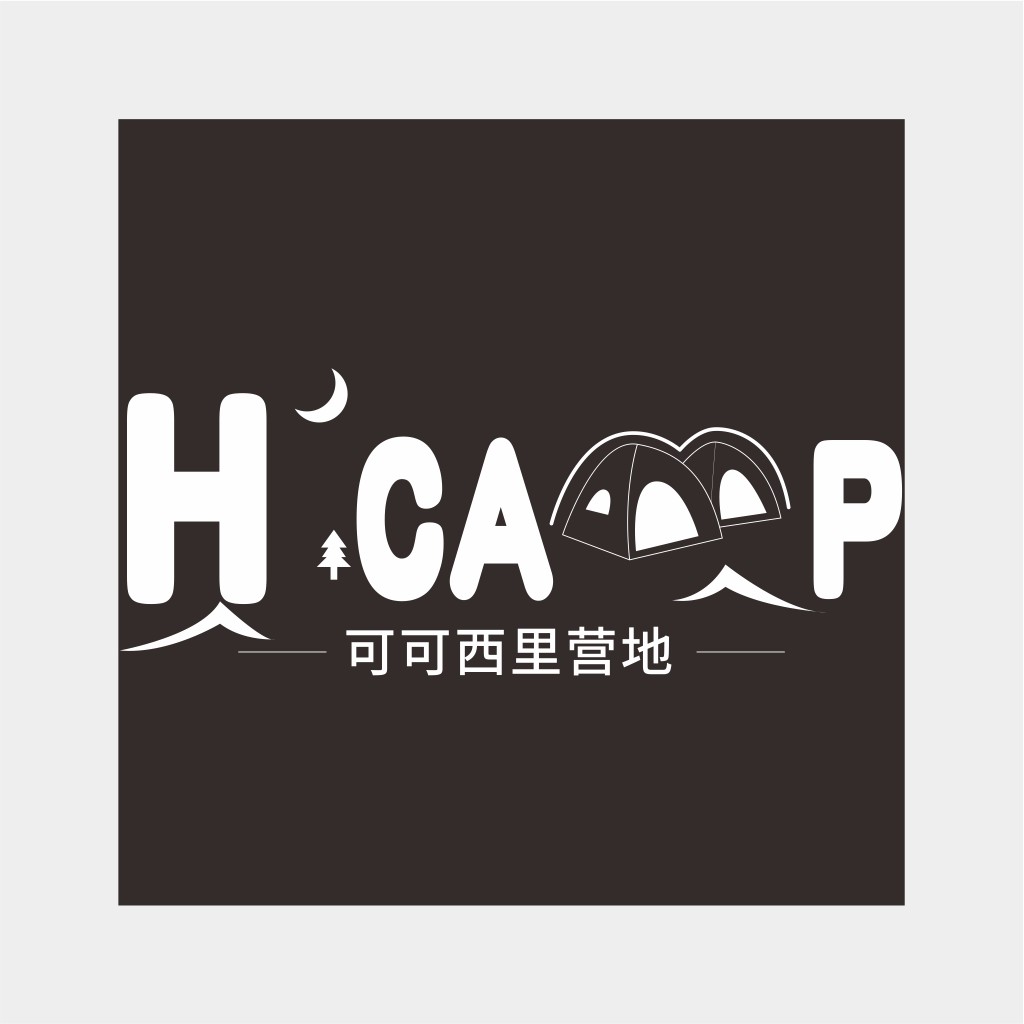 H'CA'P露营营地logo设计