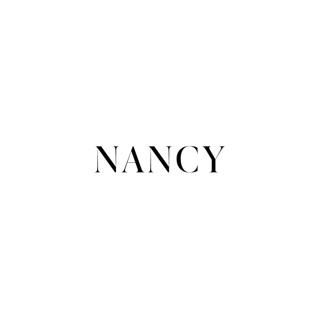 简约风Nancy字体logo设计