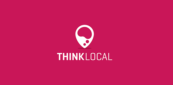 ThinkLocal Logo设计:简洁现代的本地化思考标志