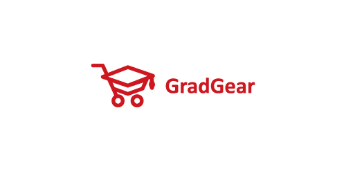 GradGear logo设计:简洁教育电商平台标识