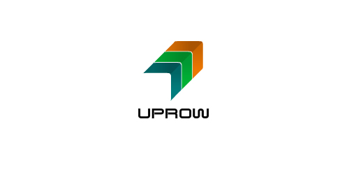 简洁现代的UPROW品牌logo设计
