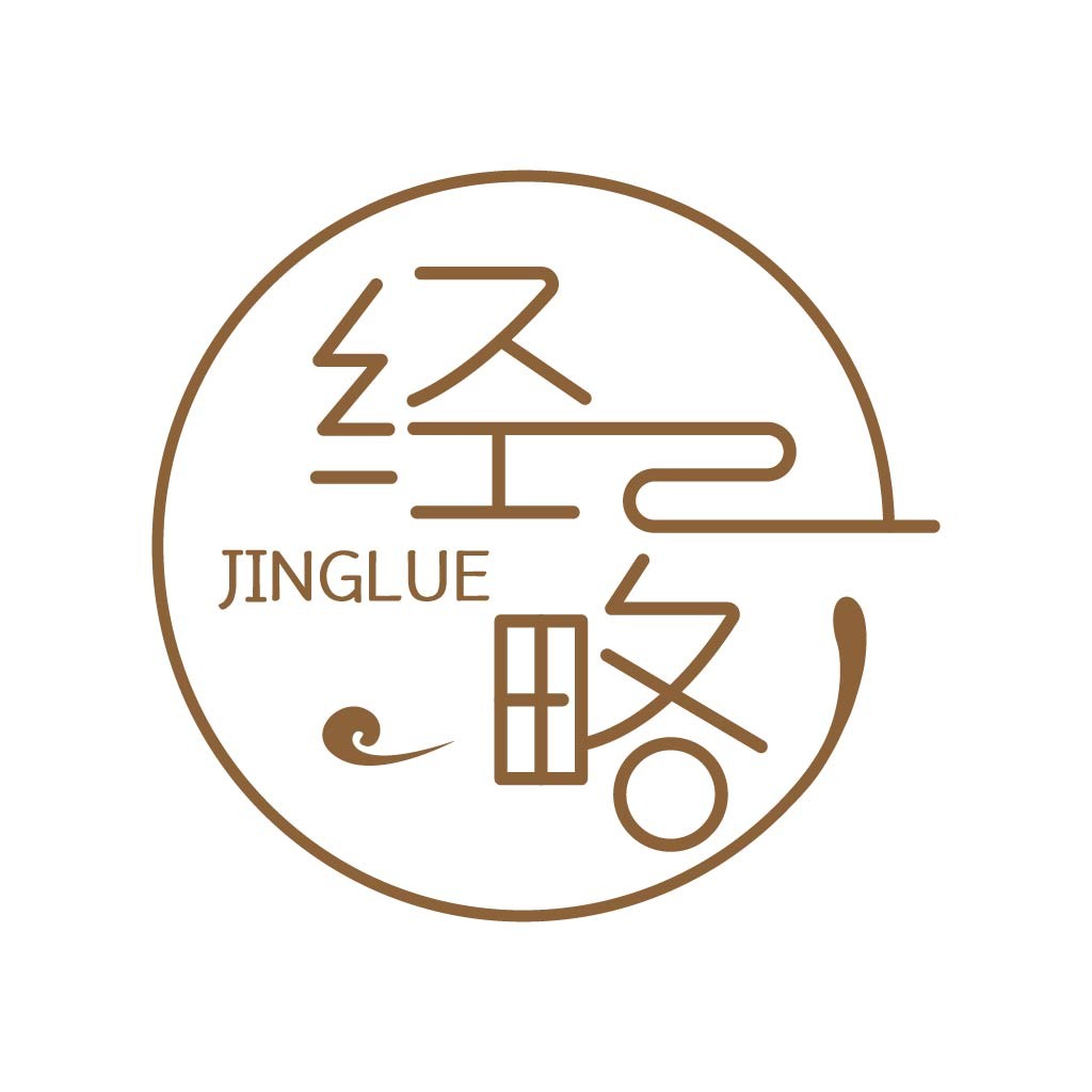 简约现代风格的JINGGLUE品牌logo设计