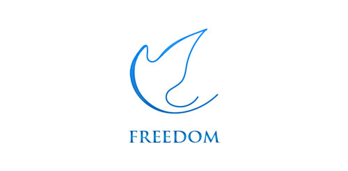 自由之翼logo设计