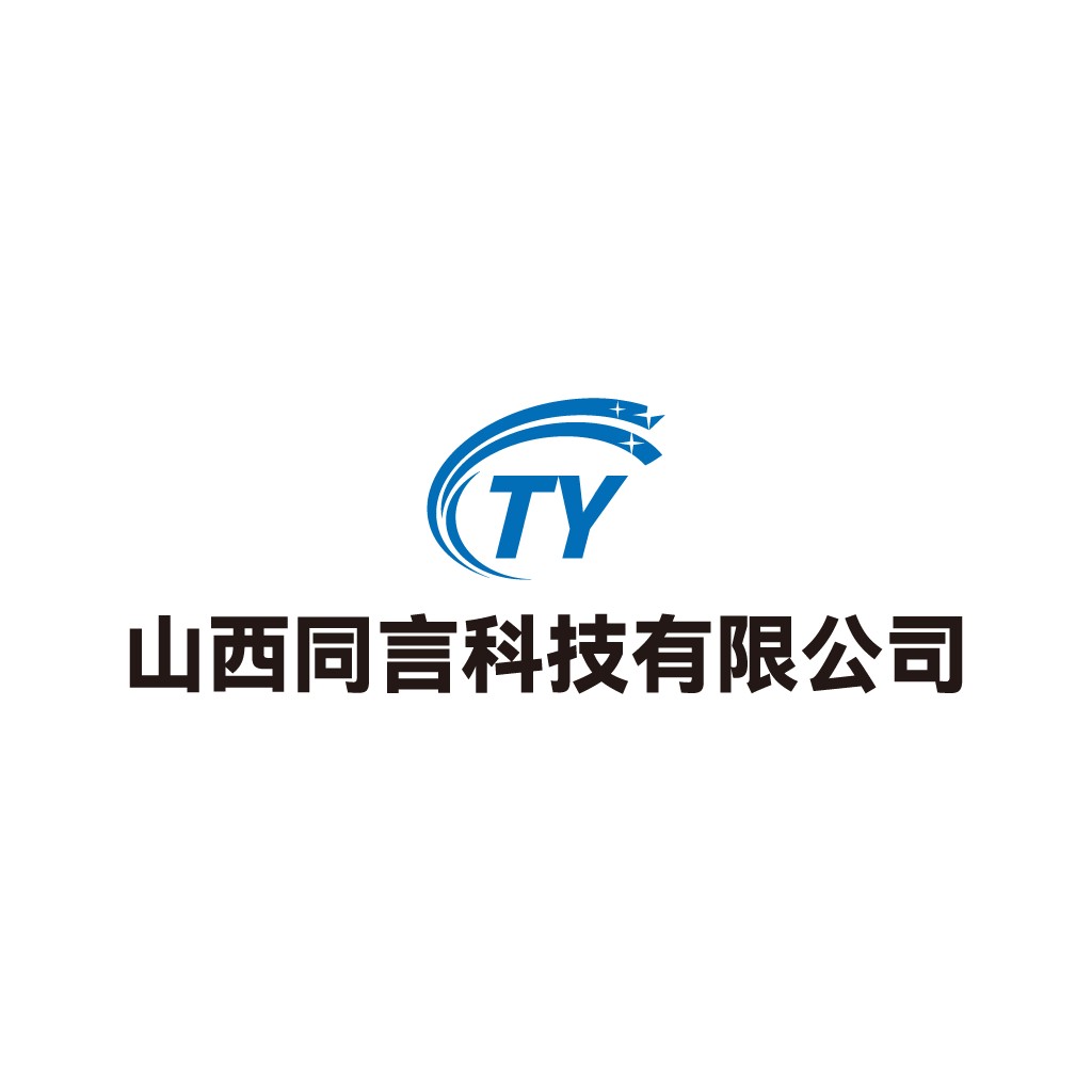 现代科技感蓝色双箭头Logo设计