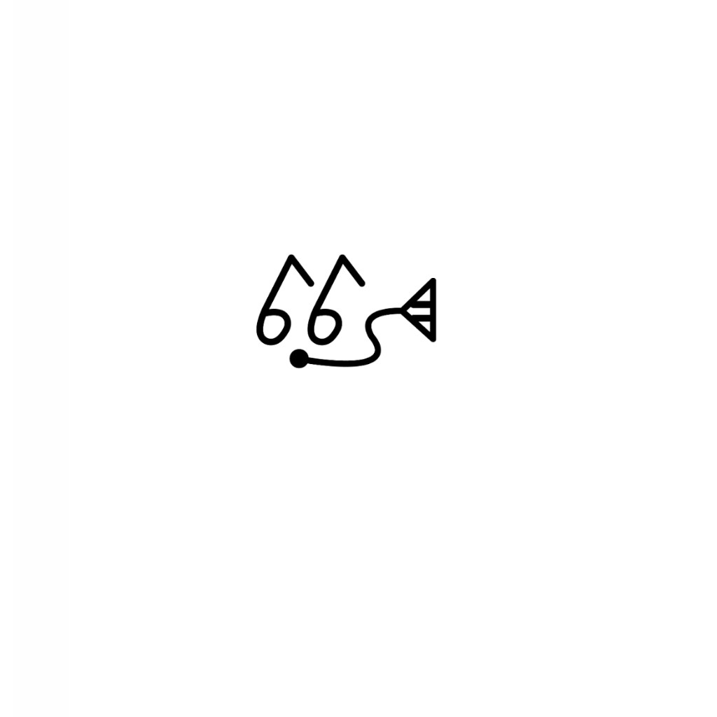 音乐符号与鱼形结合的logo设计