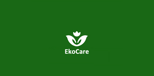 EkoCare logo设计:简约环保标识