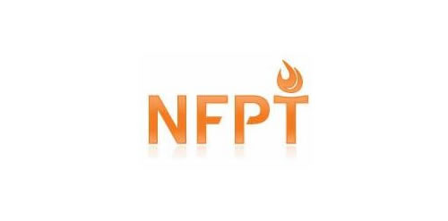 NFPT logo设计:简洁火焰元素