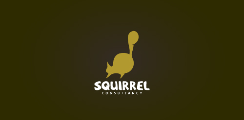 Squirrel Logo Design: 灵活的松鼠形象