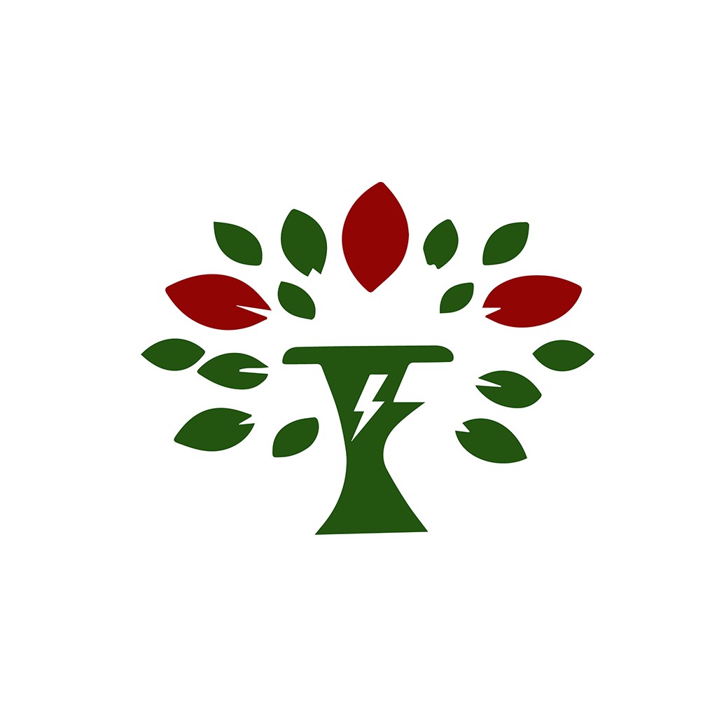 绿色能源树形logo设计