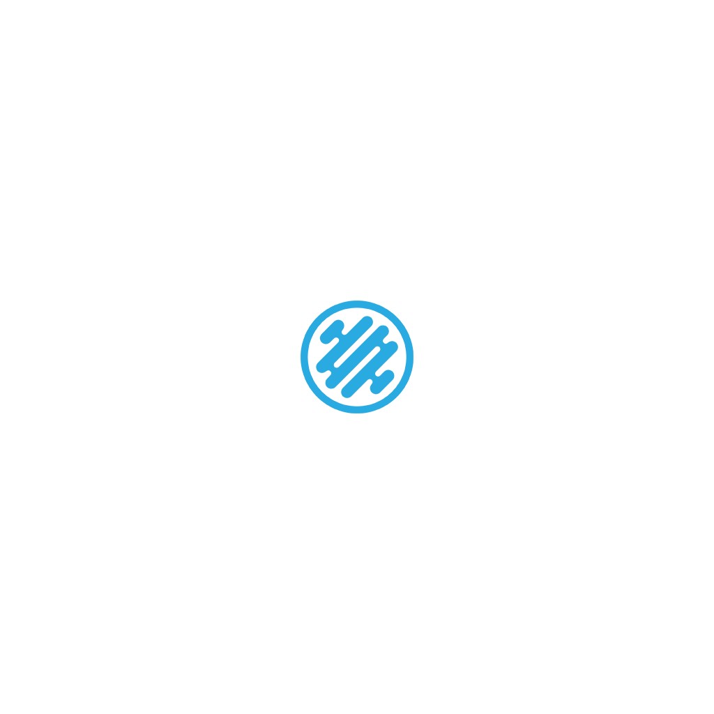 简洁现代的圆形线条logo设计