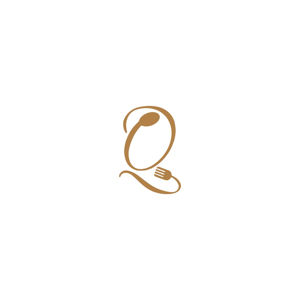 勺子叉子字母Q创意logo设计