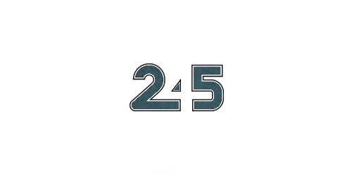 数字25简约风格logo设计
