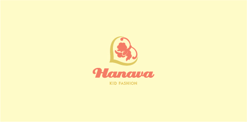 Hanava Logo设计:儿童时尚品牌视觉标识