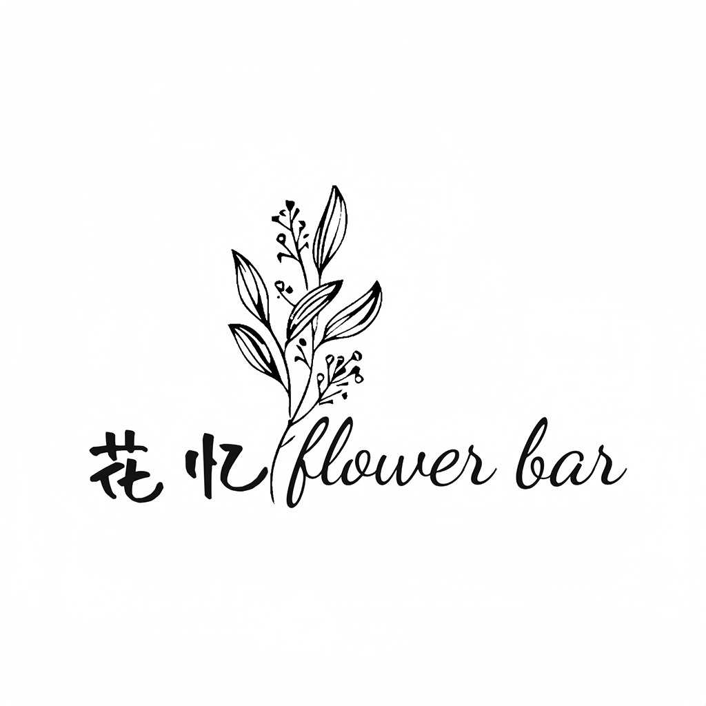 简约花卉元素logo设计