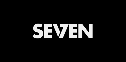 极简主义数字7字体设计logo