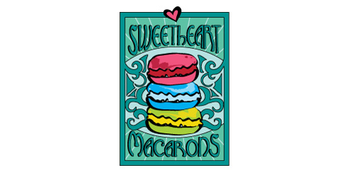 Sweetheart Macarons Logo设计