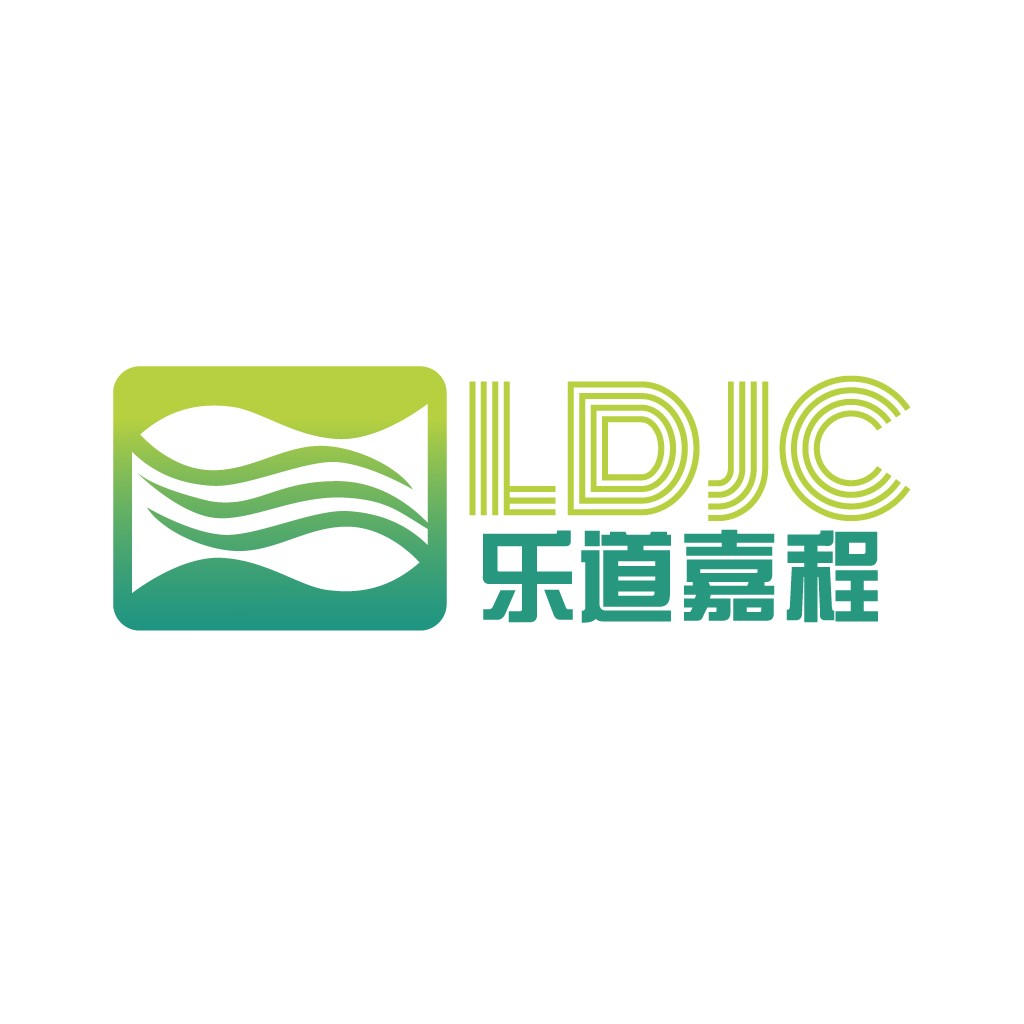 LDJC Logo设计:绿色波浪与现代感结合