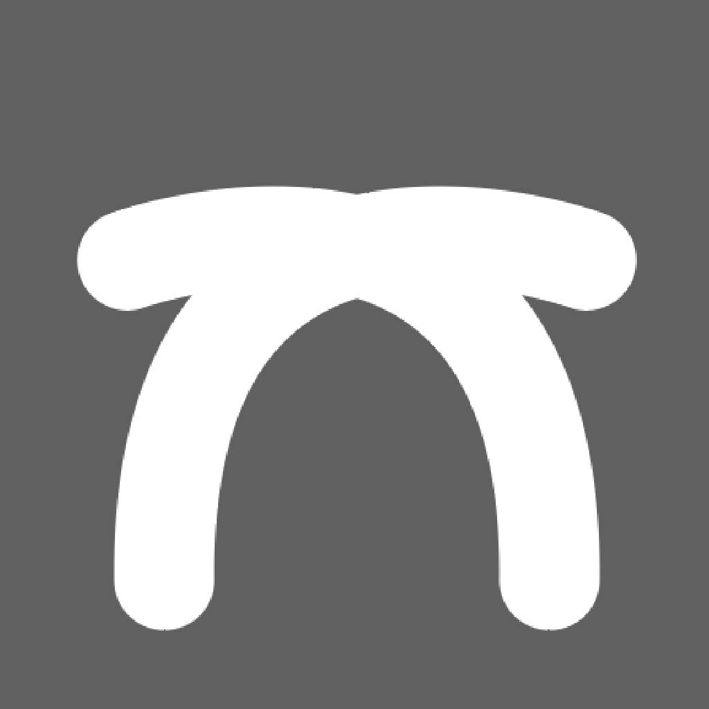 简洁抽象的π符号logo设计