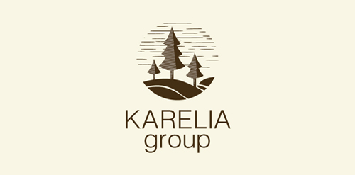 KARELIA Group Logo设计：自然与现代的结合