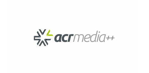 acrmedia++ logo设计:简洁现代媒体标识