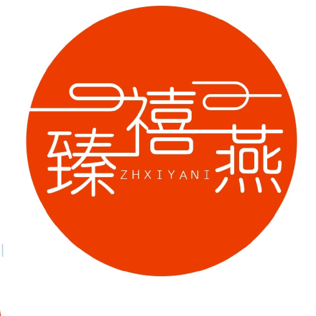 现代简约红色圆形logo设计