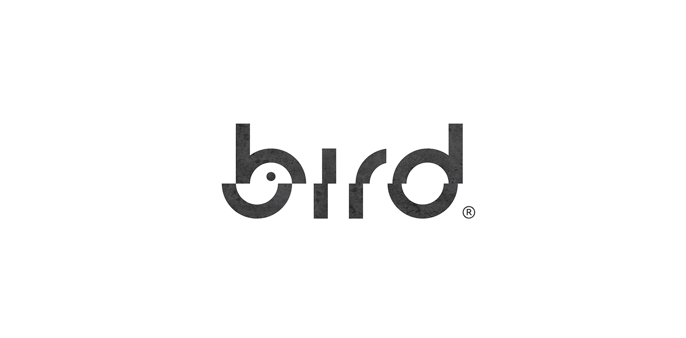 简洁现代的'bird'品牌logo设计
